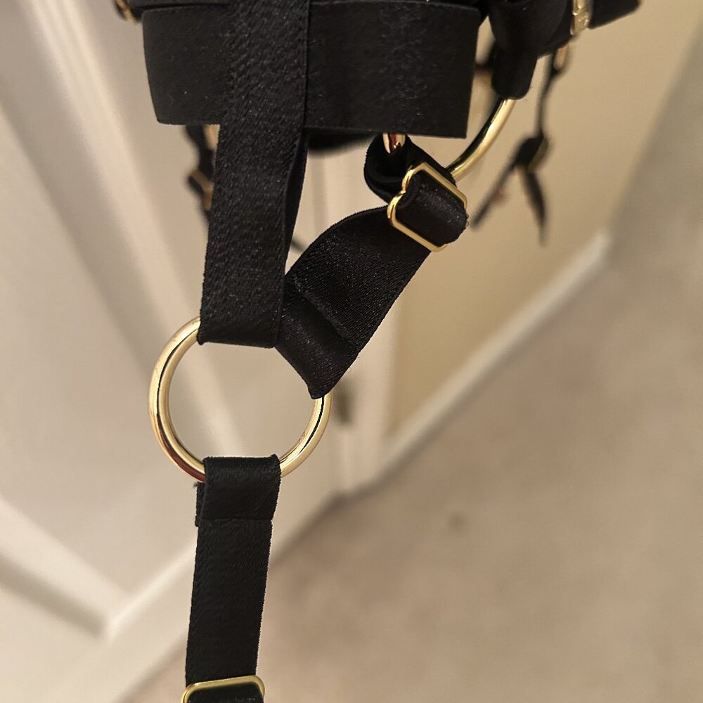 Chic Black Strappy Mini Dress - Picture 4 of 10